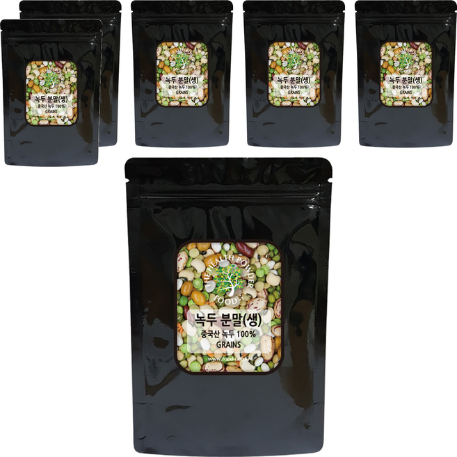 스쿨아이 녹두 분말 생 중국산, 6개, 200g