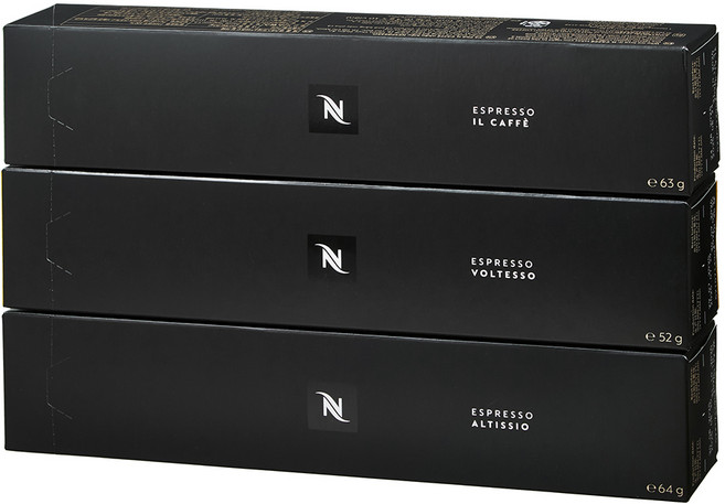 네스프레소 해수미 버츄오 캡슐 에스프레소 3종 x 10p 세트, 52g, 1세트