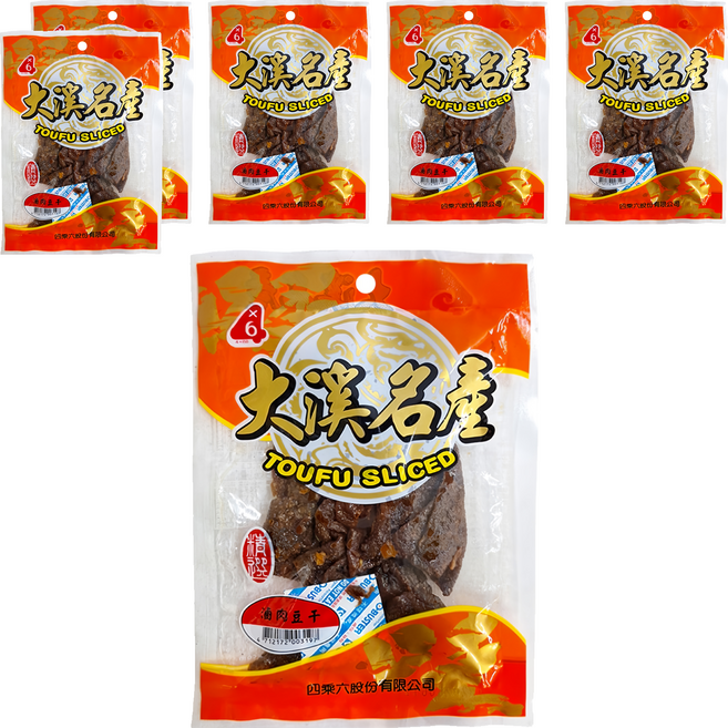 四乘六 滷肉風味豆干, 90g, 6包