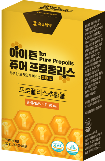 유유제약 아이튼 퓨어 프로폴리스 젤리 15p, 300g, 1개