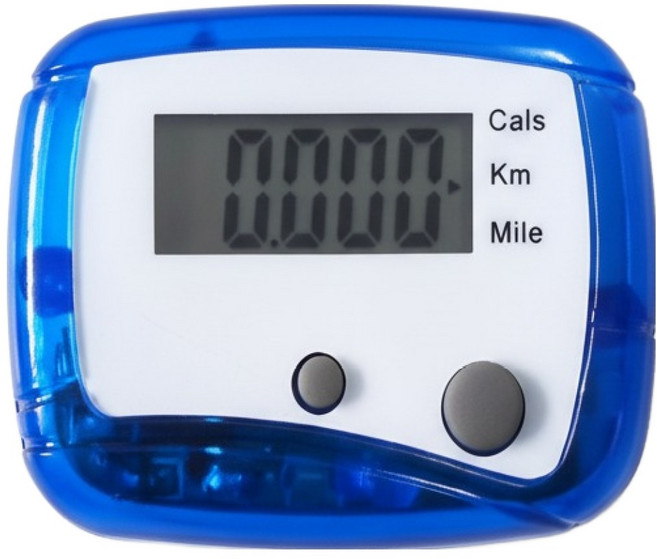 셀리빙 러닝 걷기 디지털 만보기, 블루, 1개