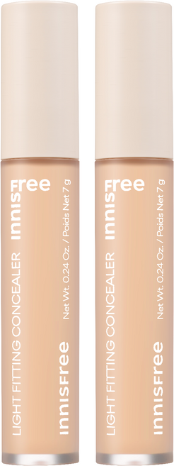 이니스프리 라이트 피팅 컨실러 다크서클 커버 7g, 2호 피치 베이지, 2개