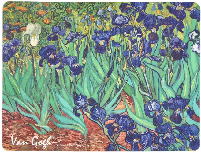 藝術餐墊, 40 x 30cm, 梵谷《鳶尾花》, 1個