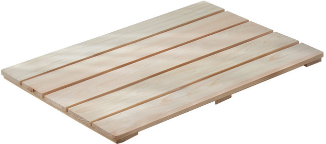 코시나 편백나무 욕실 발판 63 x 44 x 2.5 cm, 1개