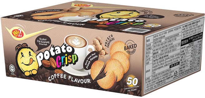 윈윈푸드 포테이토크리스프 커피맛 스낵 50p, 1kg, 1개