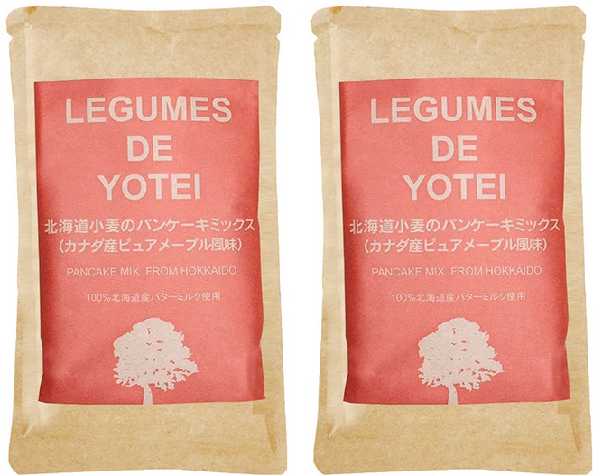 LEGUMES DE YOTEI 100%北海道小麥鬆餅粉 加拿大楓糖, 180g, 2包