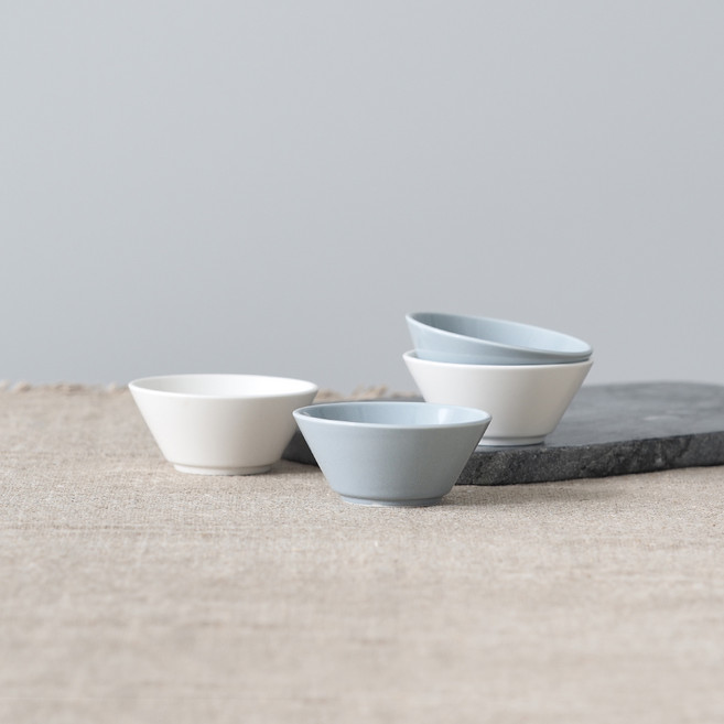 보울보울 어반데일리 소스볼 4p, 리넨화이트 + 프렌치그레이, 1세트