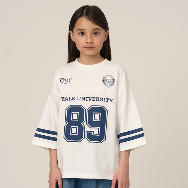 예일키즈 아동용 예일 스포티 7부 면 티셔츠 YJCCLSE13205
