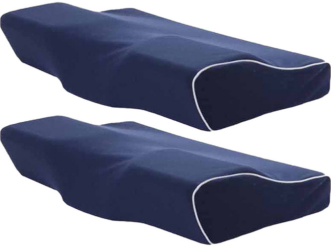 nacojayo 休雅 豪華枕頭, 海軍藍, 2個