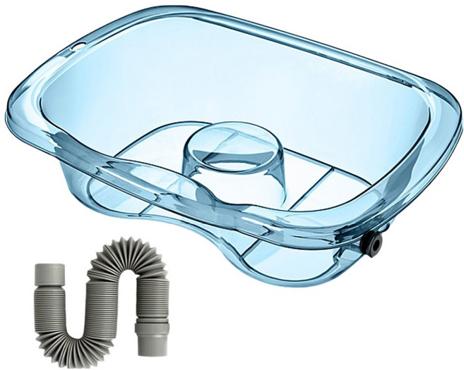 Dr.펠리스제이 노인 샴푸대야 머리 세발기, 블루, 1개