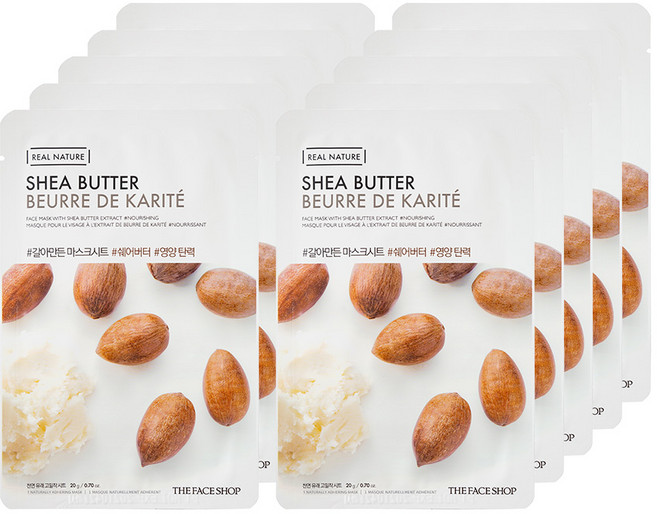 더페이스샵 갈아만든 쉐어버터 마스크시트, 1개입, 10개