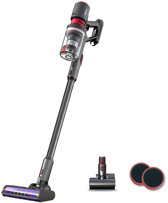 디베아 무선청소기 400W 25000PA TSX-25000A + 침구 브러쉬 + 추가필터, 혼합색상