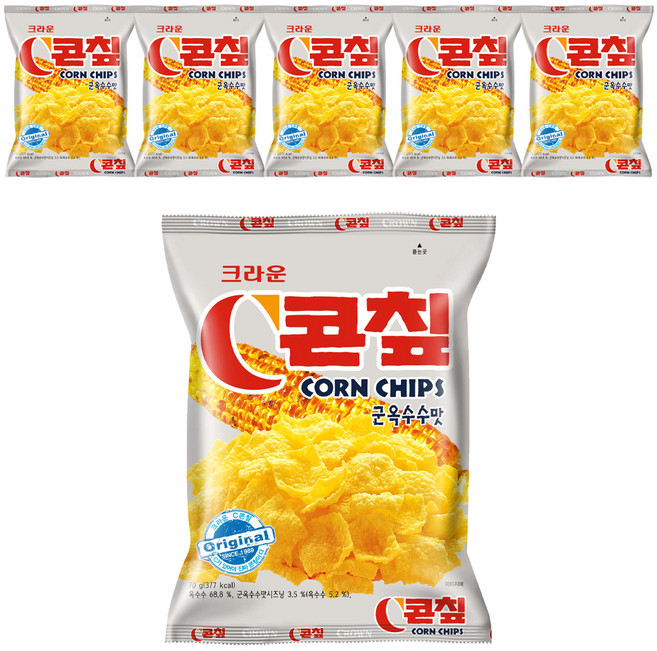 콘칲 군옥수수, 70g, 6개