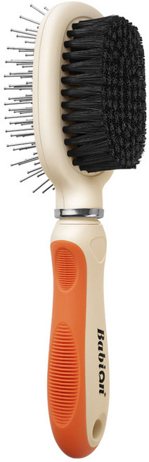 바비온 반려동물 듀얼 핀 브리스틀 브러쉬 215 x 60 x 50 mm, 혼합색상, 1개