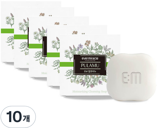 에버미라클 투명 비누, 85g, 10개