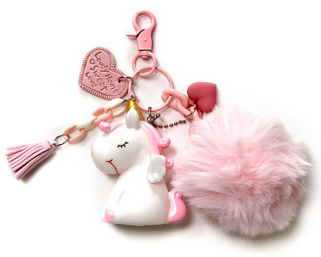 동화속 유니콘 키링, 핑크