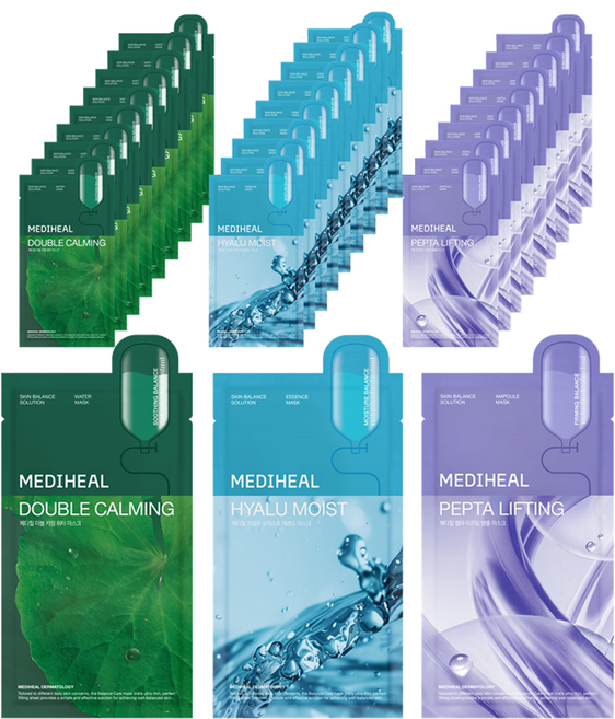 메디힐 데일리 솔루션 마스크팩 3종 세트, 30개입, 1개