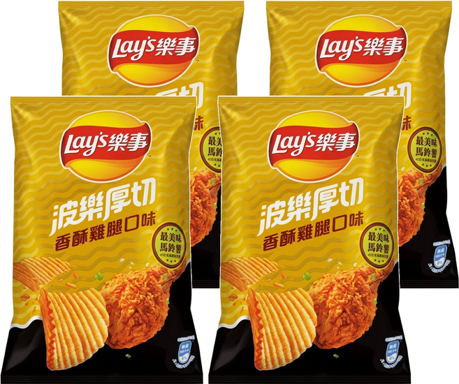 Lay's 樂事 波樂香酥雞腿洋芋片, 85g, 4包
