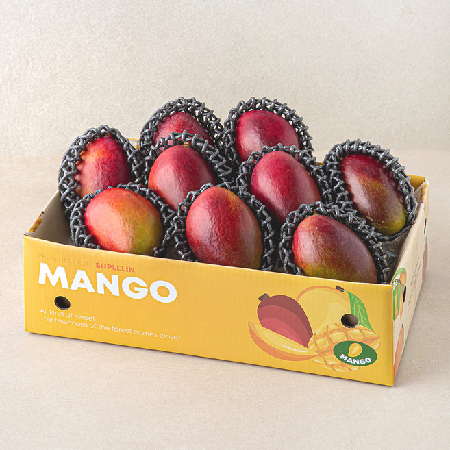 수플린 브라질산 애플망고 실속세트 8~9개입, 3.5kg, 1박스