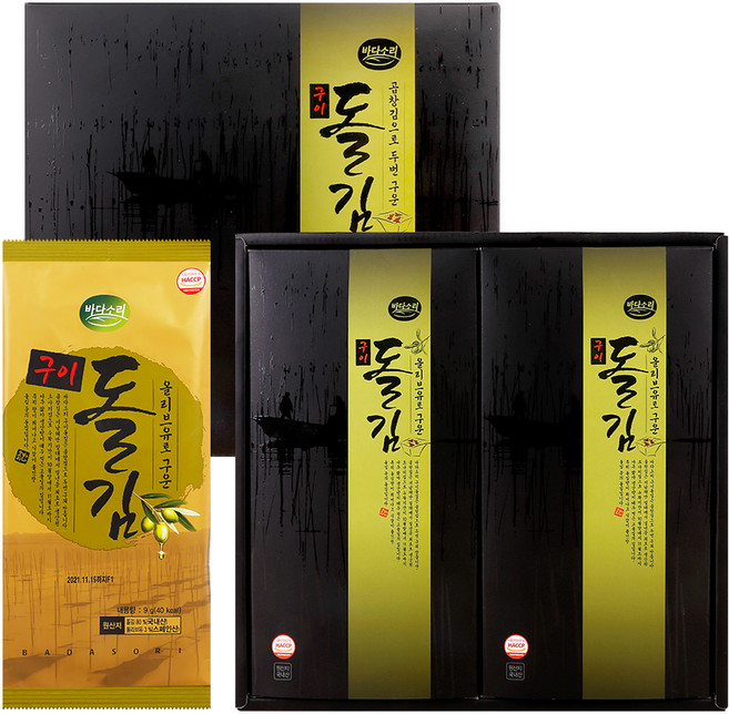 바다소리 구이돌김 4호 + 쇼핑백, 1세트