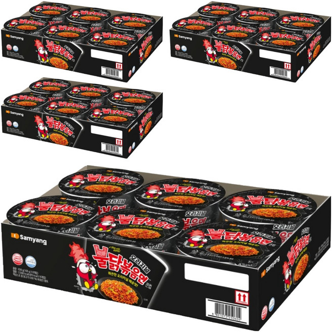불닭볶음면 큰컵 105g, 24개