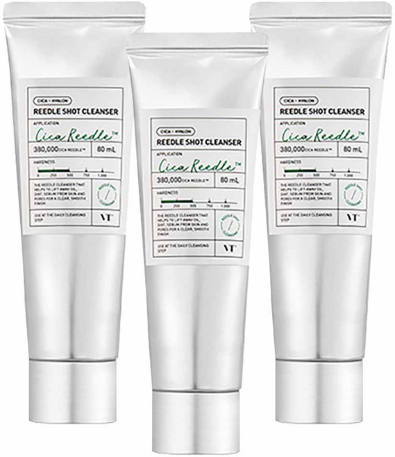 브이티코스메틱 리들샷 클렌저, 80ml, 3개