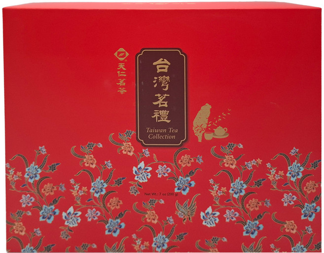 天仁茗茶 茗禮禮盒 200g, 阿里山高山茶 + 茶王, 1盒