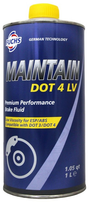 FUCHS 福斯 MAINTAIN 4號煞車油 1L, DOT 4 HT, 1瓶