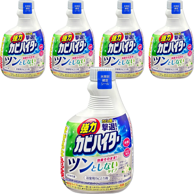 Kao 花王 浴室除霉泡沫噴霧 補充瓶 花香, 360ml, 5瓶