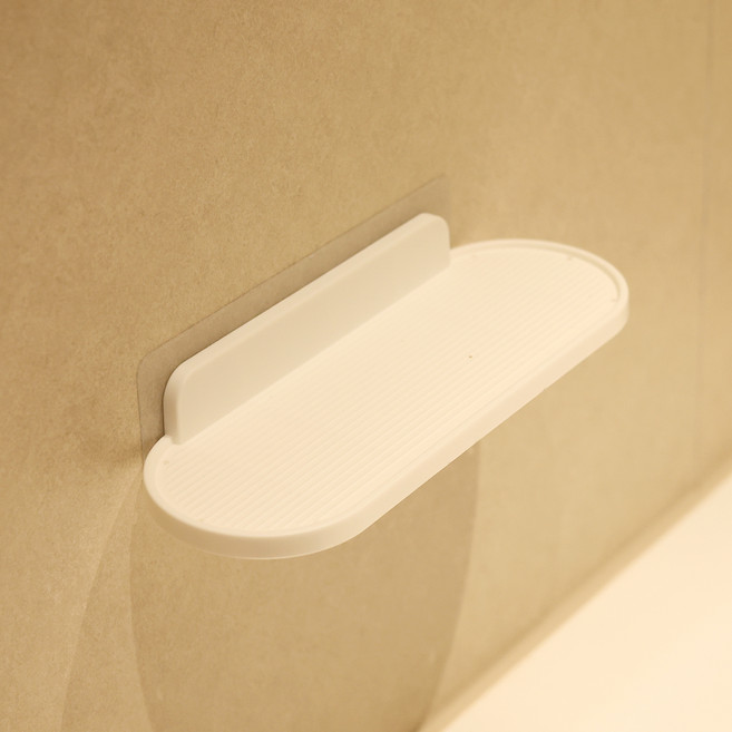 뉴앤룩 부착형 주방 욕실 미니선반 트레이, 화이트, 1개