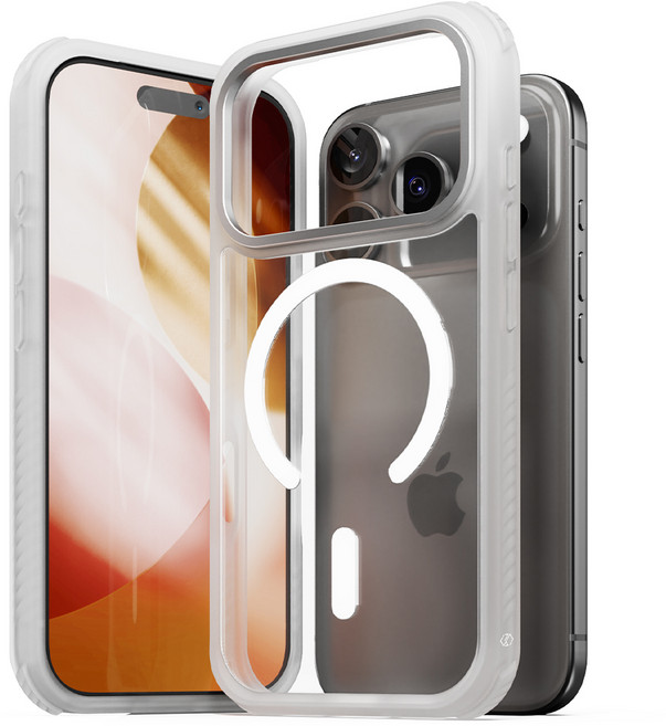 신지모루 맥세이프 충격보호 360도 하드 범퍼 강화 휴대폰 케이스