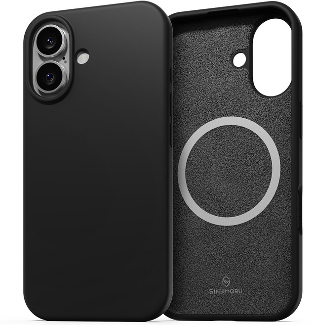 신지모루 맥세이프 소프트그립 실리콘 컬러 휴대폰 케이스