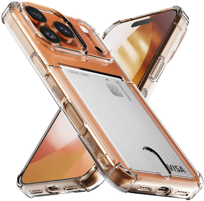 신지모루 범퍼 강화 4DX 에어팁 카드 수납 휴대폰 케이스