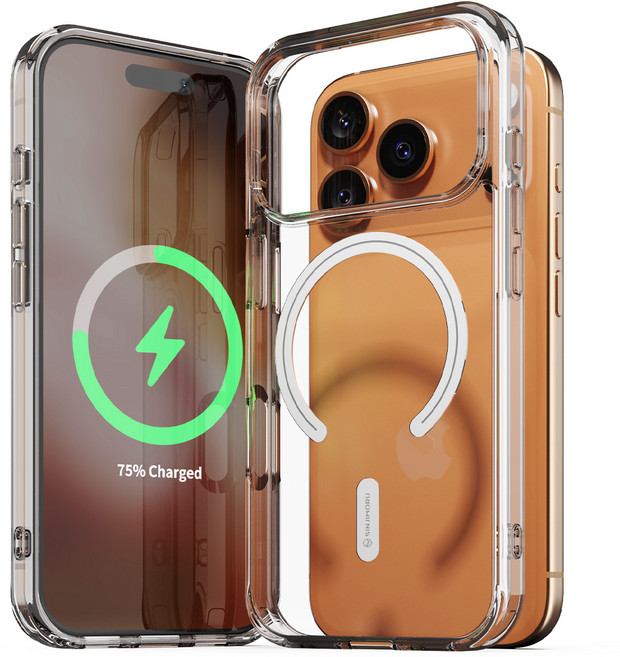 신지모루 2배 자력 M 에어클로 마그네틱 맥세이프 호환 투명 휴대폰 케이스