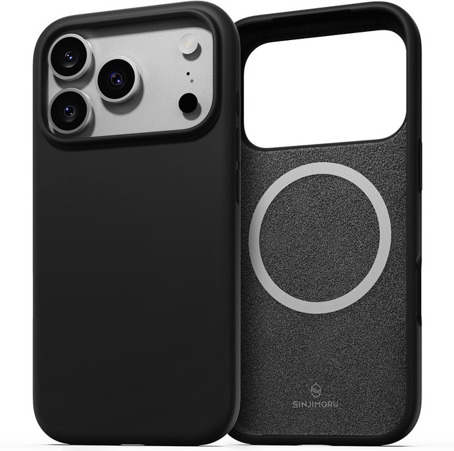 신지모루 맥세이프 소프트그립 실리콘 컬러 휴대폰 케이스