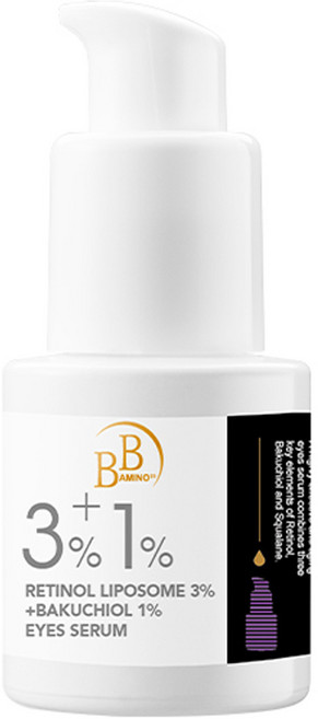 BB AMINO 科研 3%A醇微脂囊 + 1%補骨脂酚撫紋眼部精華, 15ml, 1瓶