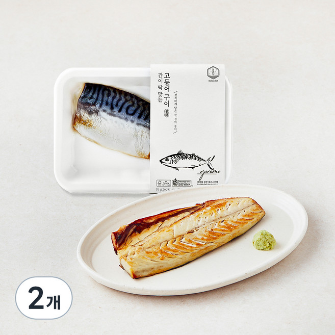 설래담 고등어구이, 2개, 85g