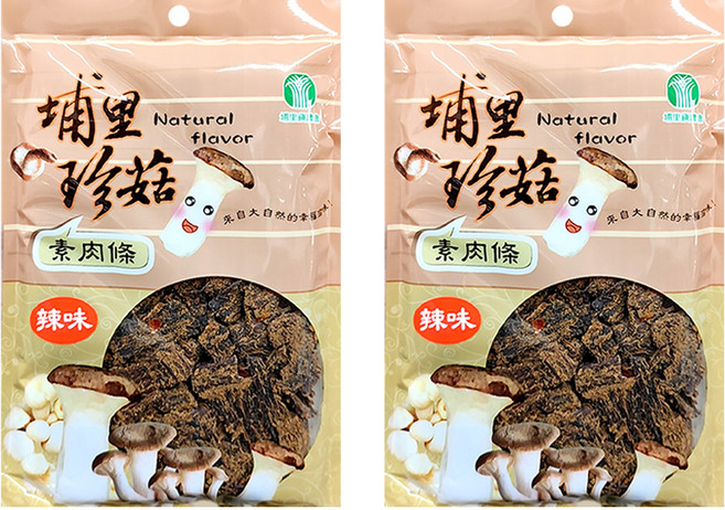 埔里鎮農會 香菇素肉條 辣味, 160g, 2包