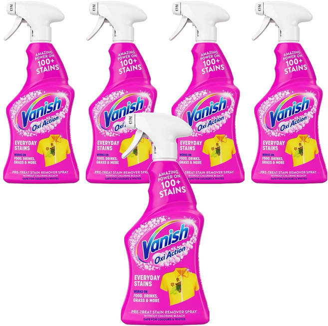 Vanish 漬無蹤 衣物預潔劑, 500ml, 5瓶