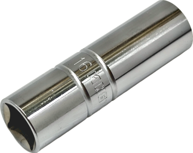 KING TONY 金統立 DR 六角膠套火星塞套筒 1/2吋 KT463516R 16mm, 1個