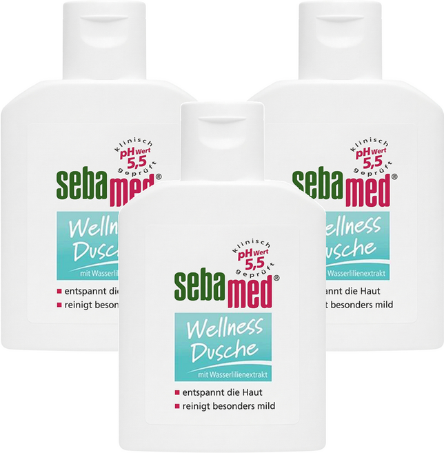 sebamed 施巴 運動沐浴乳 清新花香, 50ml, 3瓶