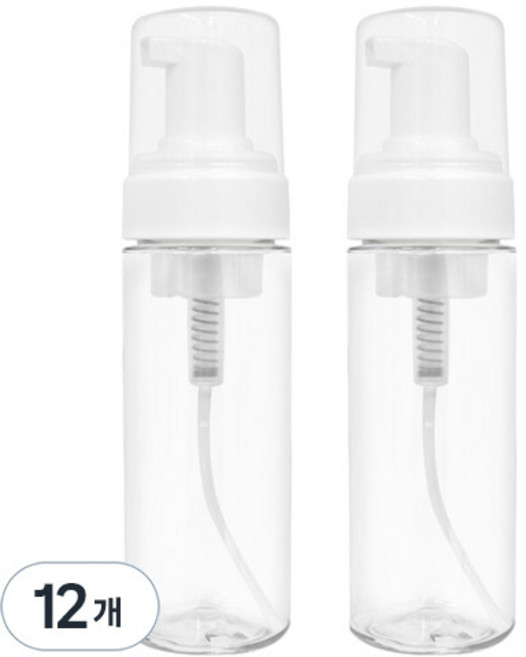 소낙소낙 깔끔보관 거품 용기 150ml, 투명, 12개
