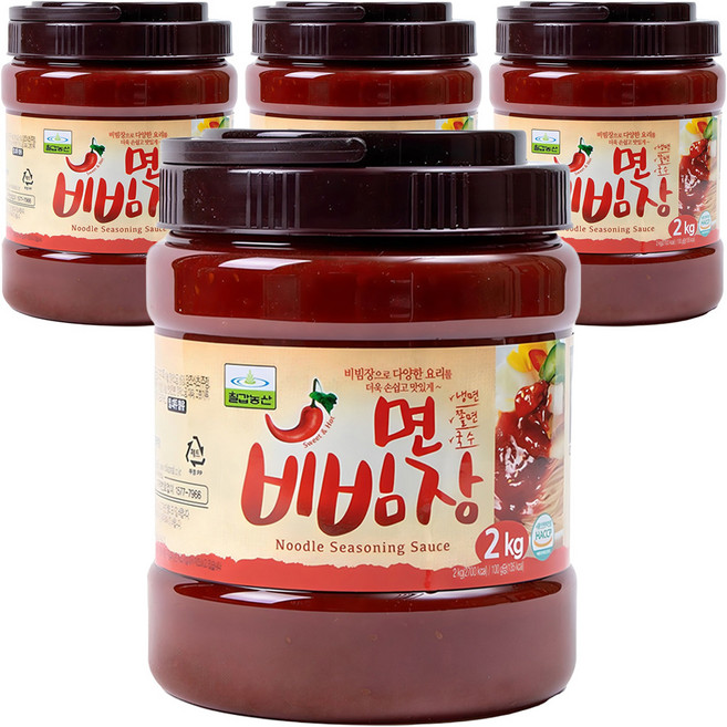 칠갑농산 면비빔장, 2kg, 4개