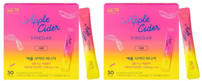 쌍계명차 애플 사이다 비니거 30p, 150g, 2개