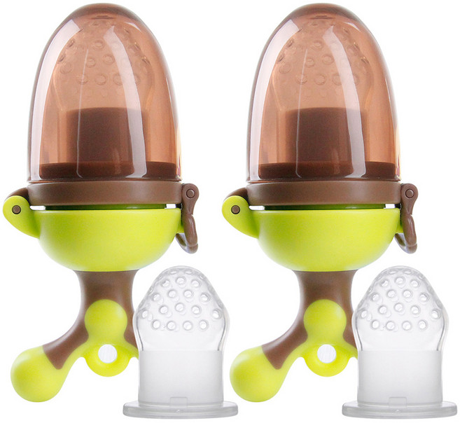 예꼬맘 트위스트 이유 과즙망+리필망, 그린, 2개