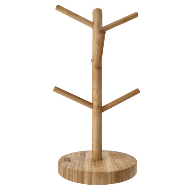 GOZENBO 御膳坊 晶瓚 孟宗竹馬克杯掛架 33 x 18cm, 1個