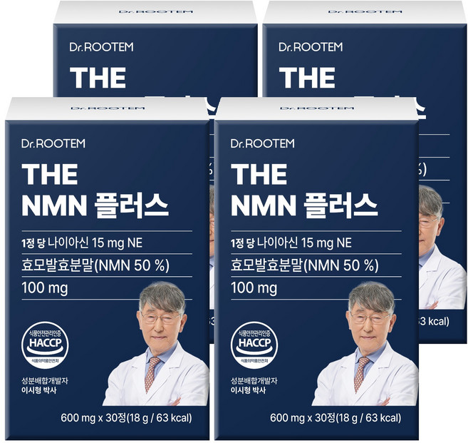 닥터루템 정품 THE NMN 플러스, 30정, 4개