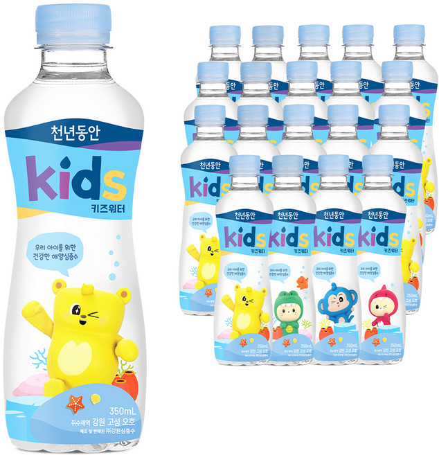 천년동안 키즈워터, 350ml, 20개