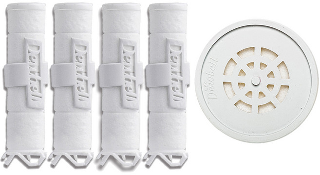 듀벨 여행용 세디먼트 필터 4개 + 석회방지 헤드필터, 1개, 무향