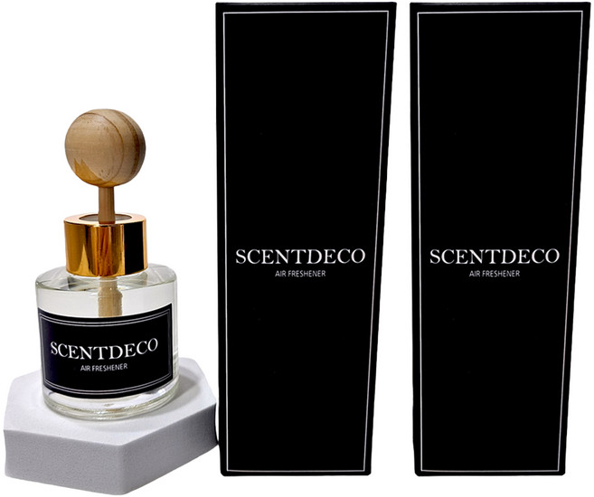 센트데코 차량용 방향제 50ml 본품, 2개, 롬브로단로